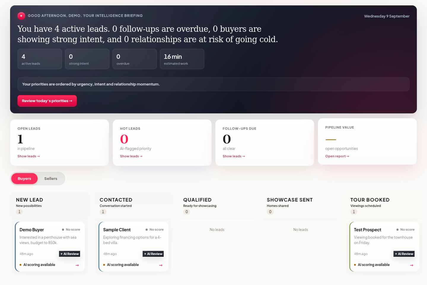 The agent CRM in The NLS
